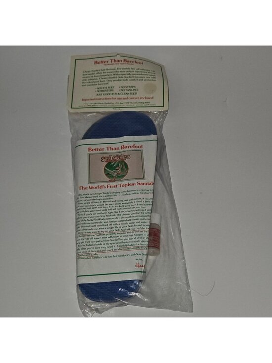 VTG NOS 2 Pkgs Cheap Charlie\'s Sole Suckers From Hawaii Topless Sandal Lot READ